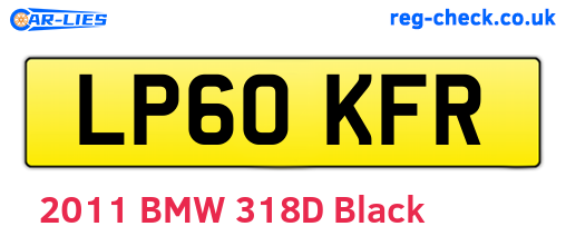 LP60KFR are the vehicle registration plates.