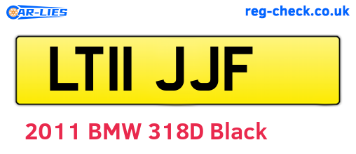 LT11JJF are the vehicle registration plates.