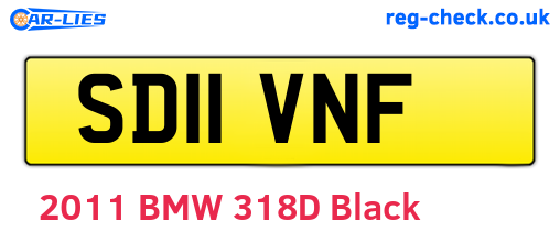 SD11VNF are the vehicle registration plates.