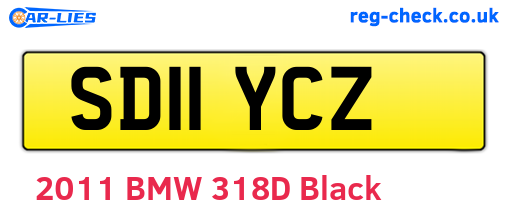 SD11YCZ are the vehicle registration plates.