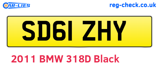 SD61ZHY are the vehicle registration plates.