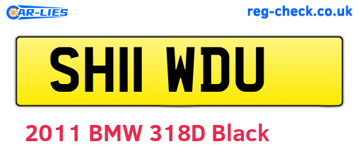 SH11WDU are the vehicle registration plates.