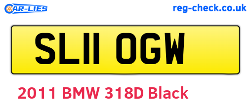 SL11OGW are the vehicle registration plates.
