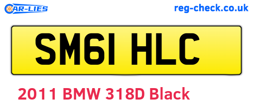 SM61HLC are the vehicle registration plates.