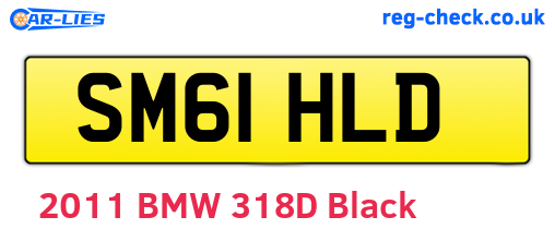 SM61HLD are the vehicle registration plates.
