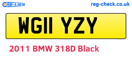 WG11YZY are the vehicle registration plates.
