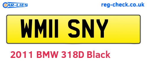WM11SNY are the vehicle registration plates.