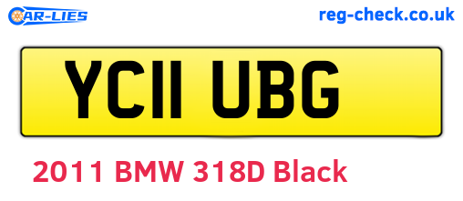 YC11UBG are the vehicle registration plates.