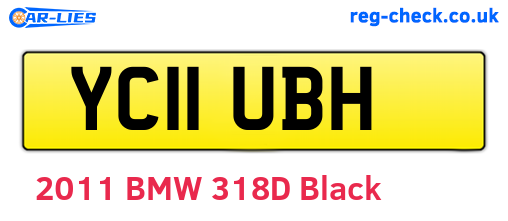 YC11UBH are the vehicle registration plates.