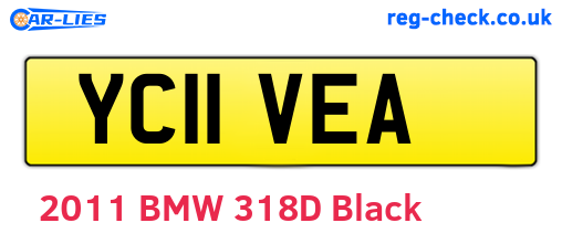 YC11VEA are the vehicle registration plates.