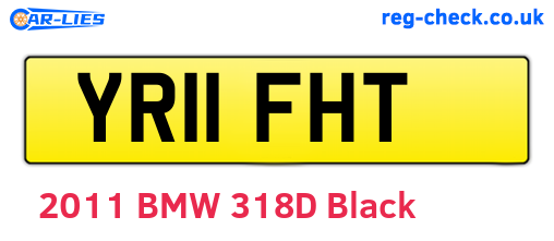 YR11FHT are the vehicle registration plates.