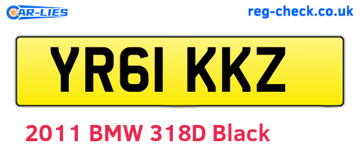YR61KKZ are the vehicle registration plates.