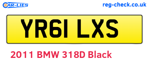 YR61LXS are the vehicle registration plates.