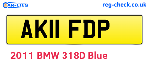 AK11FDP are the vehicle registration plates.