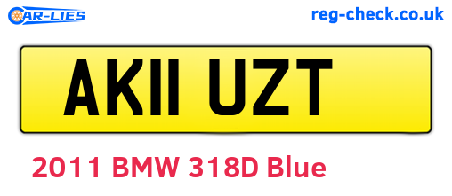 AK11UZT are the vehicle registration plates.