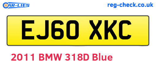 EJ60XKC are the vehicle registration plates.