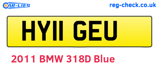 HY11GEU are the vehicle registration plates.