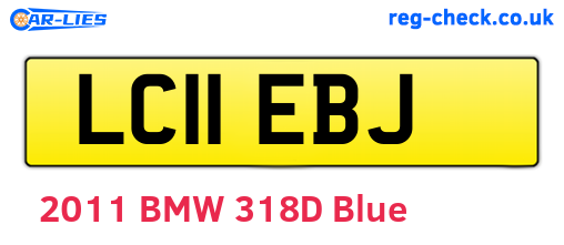 LC11EBJ are the vehicle registration plates.