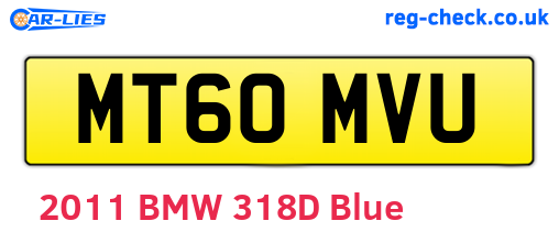 MT60MVU are the vehicle registration plates.