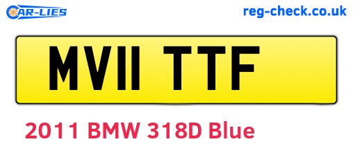 MV11TTF are the vehicle registration plates.