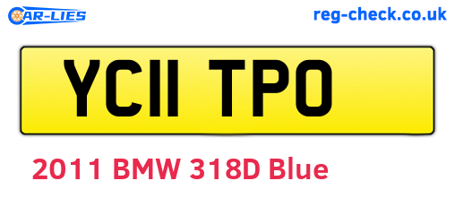 YC11TPO are the vehicle registration plates.