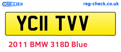 YC11TVV are the vehicle registration plates.