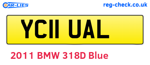 YC11UAL are the vehicle registration plates.