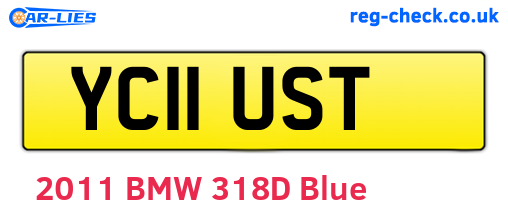 YC11UST are the vehicle registration plates.