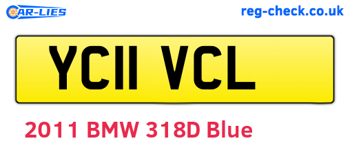 YC11VCL are the vehicle registration plates.