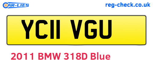 YC11VGU are the vehicle registration plates.