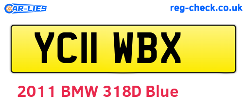 YC11WBX are the vehicle registration plates.