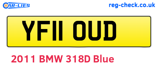 YF11OUD are the vehicle registration plates.