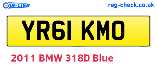 YR61KMO are the vehicle registration plates.