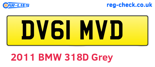 DV61MVD are the vehicle registration plates.