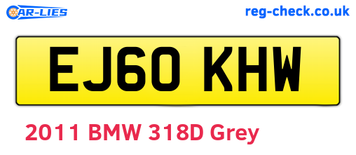 EJ60KHW are the vehicle registration plates.