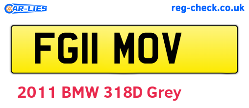 FG11MOV are the vehicle registration plates.