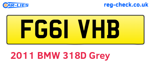 FG61VHB are the vehicle registration plates.