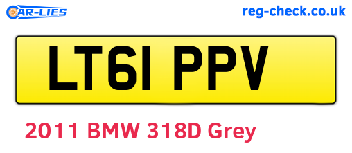 LT61PPV are the vehicle registration plates.
