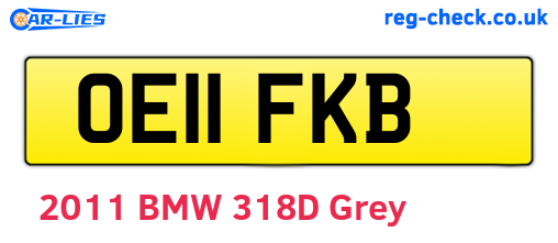 OE11FKB are the vehicle registration plates.