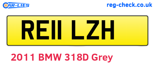 RE11LZH are the vehicle registration plates.