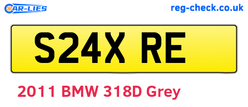 S24XRE are the vehicle registration plates.