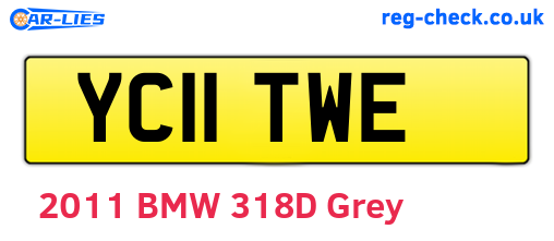 YC11TWE are the vehicle registration plates.