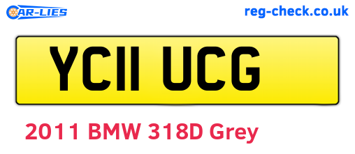 YC11UCG are the vehicle registration plates.