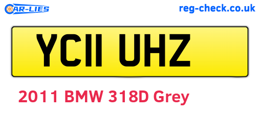 YC11UHZ are the vehicle registration plates.