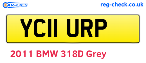 YC11URP are the vehicle registration plates.