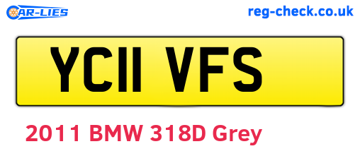 YC11VFS are the vehicle registration plates.