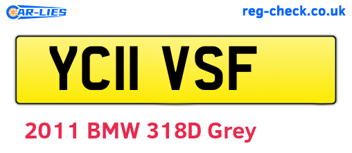 YC11VSF are the vehicle registration plates.