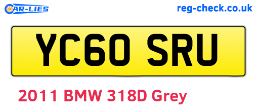 YC60SRU are the vehicle registration plates.