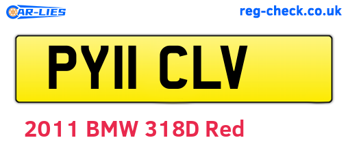 PY11CLV are the vehicle registration plates.