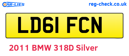 LD61FCN are the vehicle registration plates.